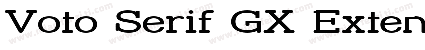 Voto Serif GX Extend字体转换